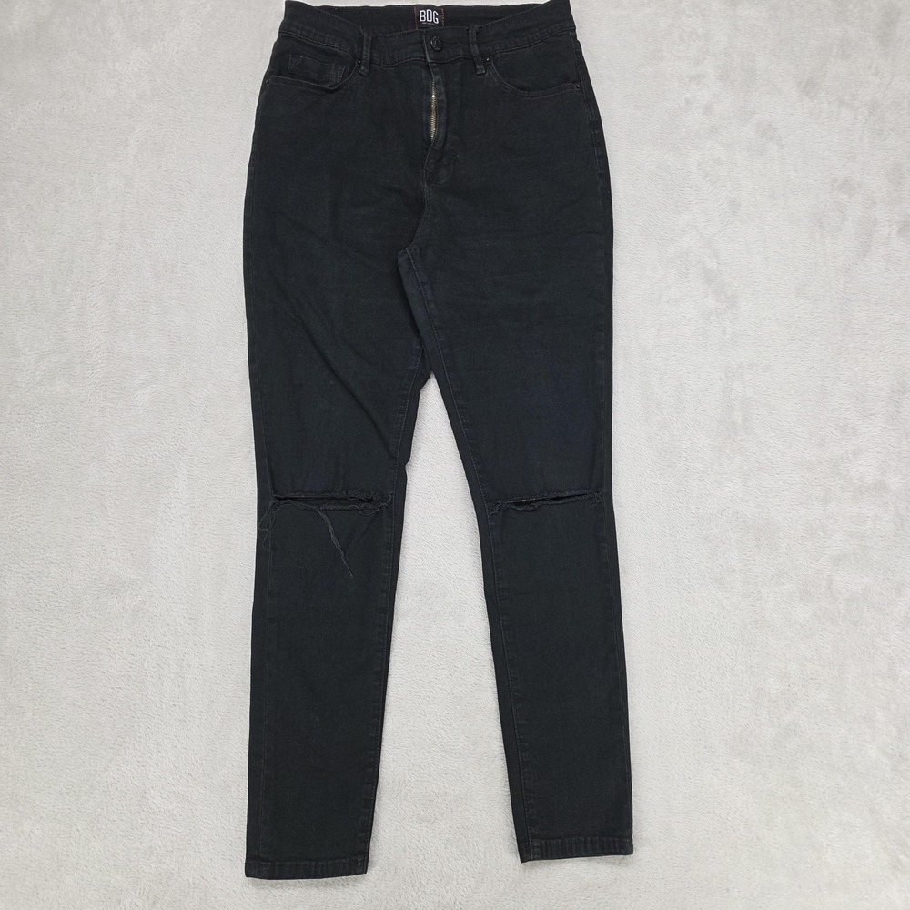 BDG Jeans Womens‎ 28 Black Distressed Skinny Twig High Rise Stretch Casual Denim